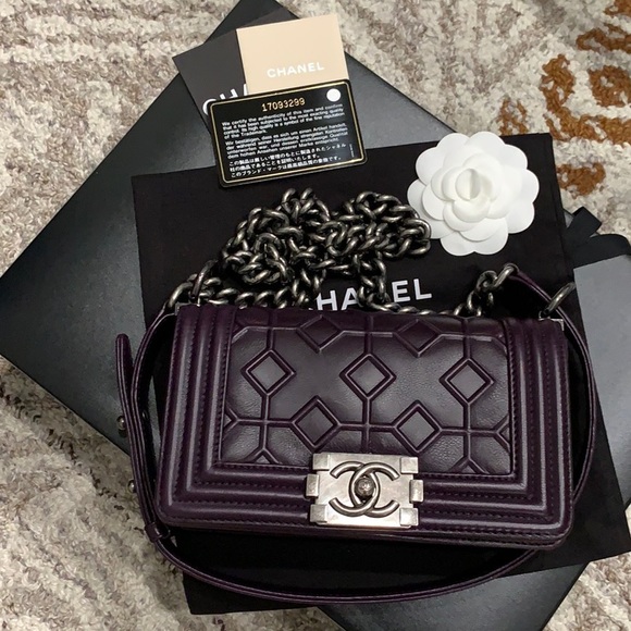 CHANEL Handbags - RARE! CHANEL Small Flap Boy Arabesque Bag